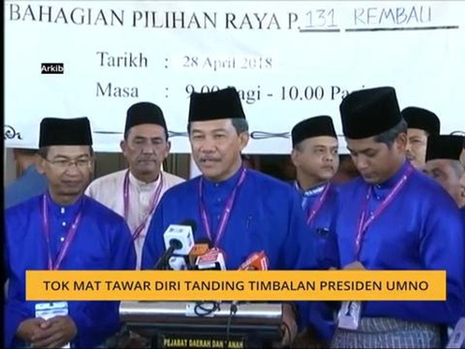 Tok Mat tawar diri tanding Timbalan Presiden UMNO