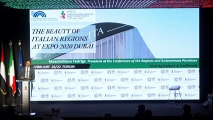 Fedriga "A Expo Dubai il mosaico di saperi delle Regioni"