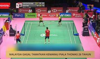 Malaysia gagal tamatkan kemarau Piala Thomas 26 tahun