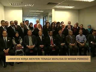 Lawatan kerja Menteri Tenaga Manusia di Wisma Perkeso