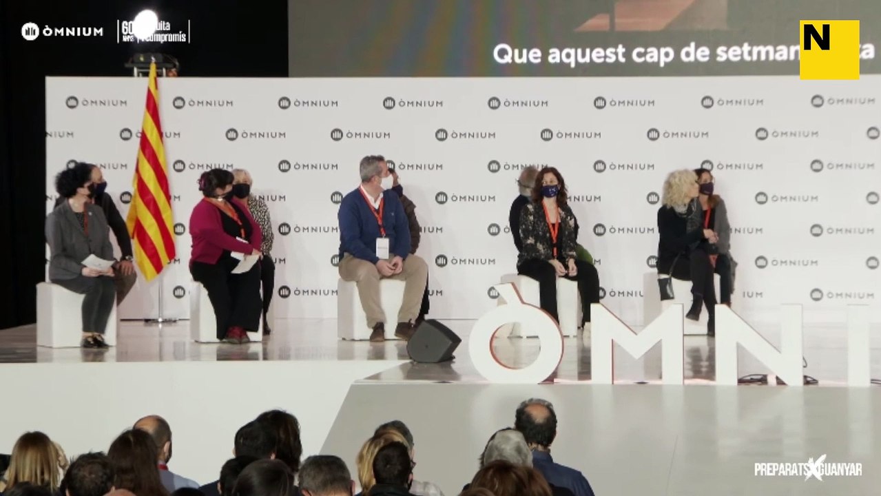 Pep Guardiola a l'acte polític de l'assemblea general d'Òmnium