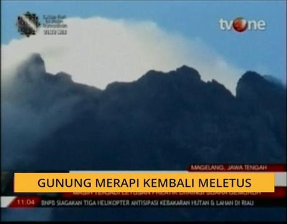 Gunung Merapi kembali meletus