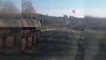 Yakıtı biten Rus tankları yolda kaldı