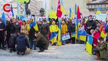 Kırım Tatarları ve Ukraynalılar buluştu: Ankara'da Rusya protesto edildi