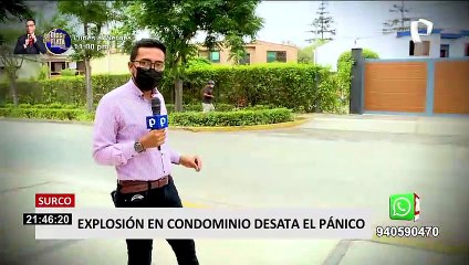 Surco: fuerte explosión alarmó a vecinos y dejó daños materiales en complejo multifamiliar