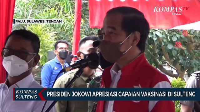 Presiden Jokowi Apresiasi Capaian Vaksinasi di Sulteng
