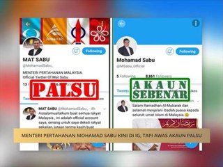 Menteri Pertahanan Mohamad Sabu kini di IG, tapi awas akaun palsu