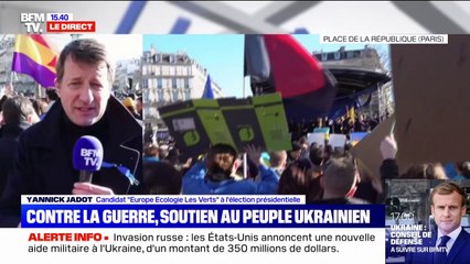 Yannick Jadot: "Il faut exclure Poutine et la Russie de toute la communauté internationale"