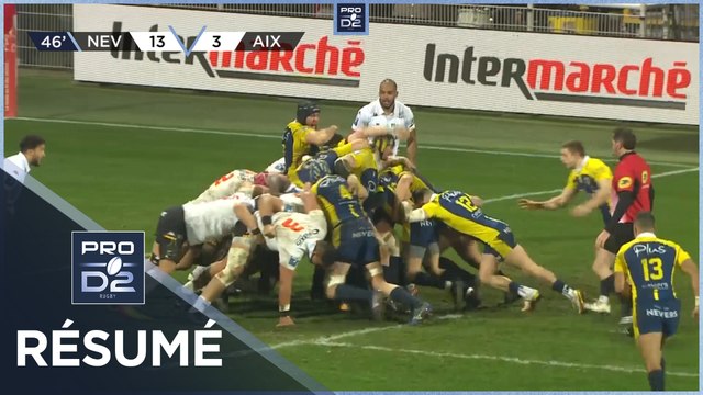 PRO D2 - Résumé USON Nevers-Provence Rugby: 32-10 - J22 - Saison 2021/2022