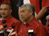 Rakaman sidang media oleh Pemangku Presiden UMNO Datuk Seri Dr Ahmad Zahid Hamidi