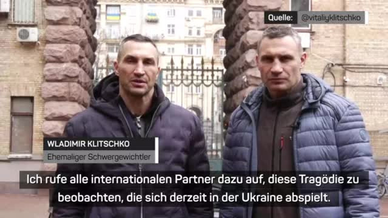 Klitschko-Brüder vereint: 'Unterstützen Sie uns'