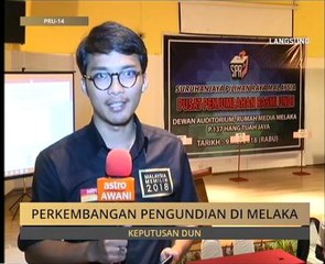 Perkembangan di pusat penjumlahan undi P.137 Hang Tuah Jaya