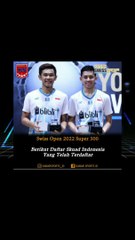 Hasil drawing YONEX swiss open 2022 lengkap pemain indonesia