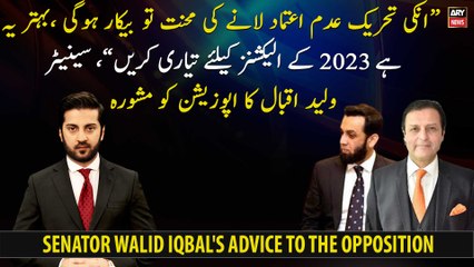 "Their efforts to bring no-confidence motion will be in vain," Walid Iqbal advised the Opposition