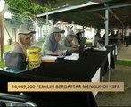 14,449,200 pemilih berdaftar mengundi - SPR