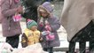 La nieve y las bajas temperaturas complica la huida de los refugiados ucranianos