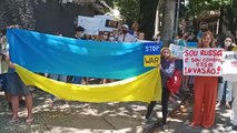 Rusya'nın Ukrayna'ya saldırısı Brezilya'da protesto edildi