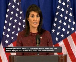 Haley perjelas sekatan AS terhadap Korea Utara