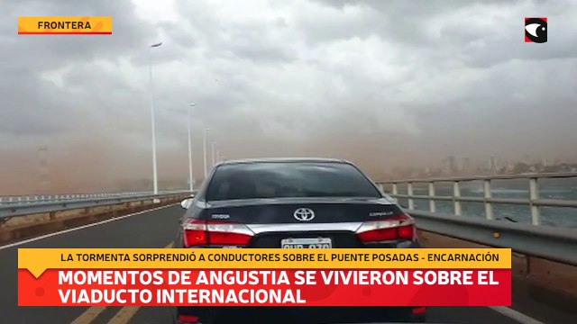 Momentos de angustia se vivieron sobre el viaducto internacional