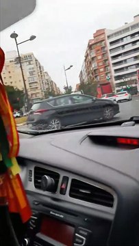 Caravana de camiones protestan en Valencia
