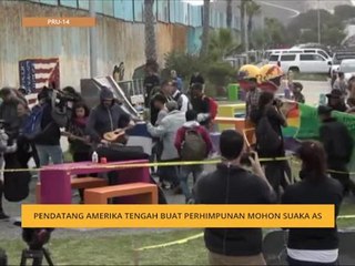 Pendatang Amerika Tengah buat perhimpunan mohon suaka AS