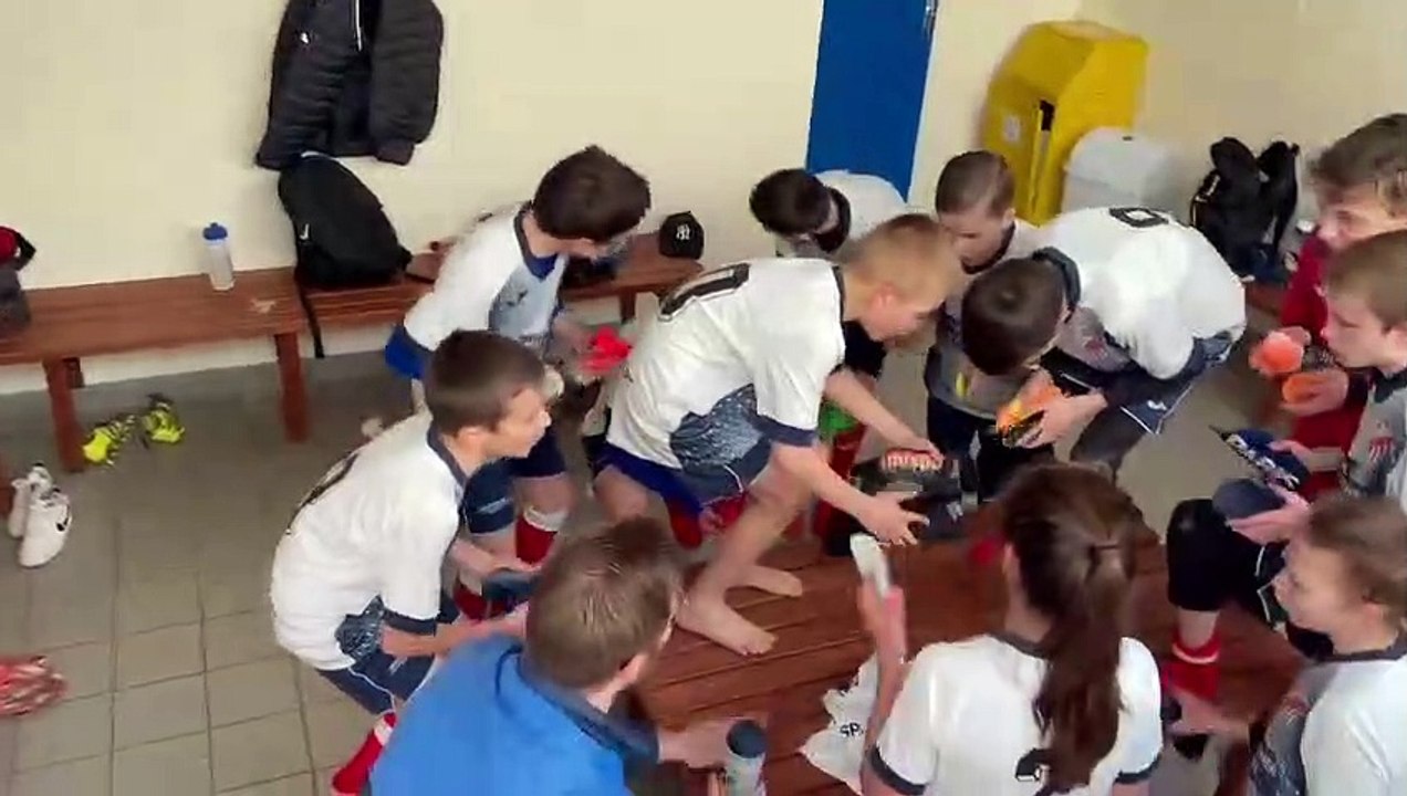 Célébration Qualif ! (2eme tour coupe nationale U13 le 26/02/2022)