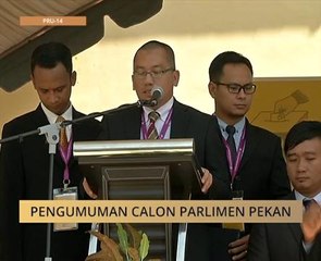 Pengumuman calon Parlimen Pekan