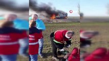 Son dakika haber! Rus askerleri Ukrayna'da hasta taşıyan bir ambulansı vurdu