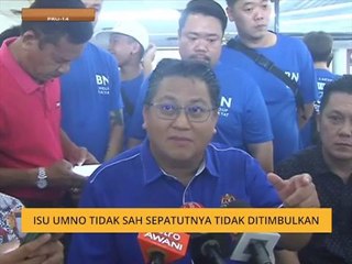 Isu UMNO tidak sah sepatutnya tidak ditimbulkan
