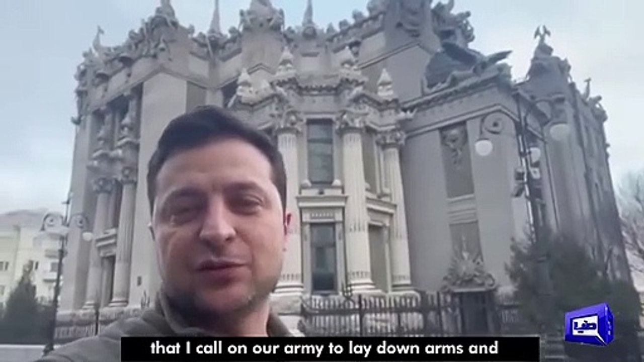 Ukraine  President Volodymyr Zelenskyy says We are here to fight Russian Army  English Subtitles
