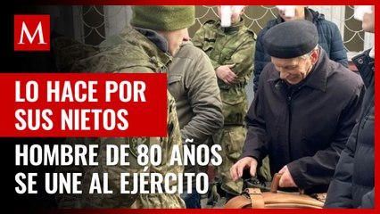 Hombre de 80 años se une a ejército de Ucrania tras invasión rusa: "lo hago por mis nietos"