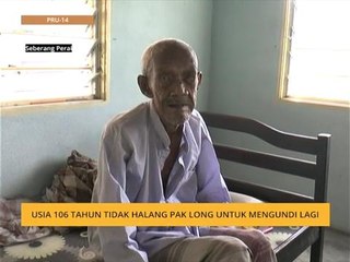 Usia 106 tahun tidak halang Pak Long untuk mengundi lagi