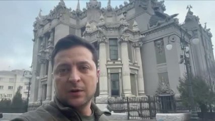 Zelenski, los vídeos de su resistencia
