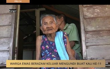 #MalaysiaMemilih: Warga emas berazam keluar mengundi buat kali ke-11