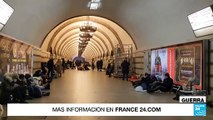 El metro de Kiev se ha convertido en el principal refugio para muchos ciudadanos