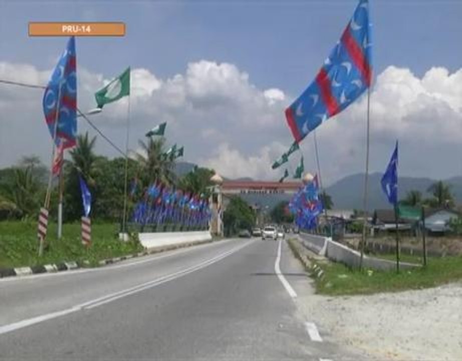 #MalaysiaMemilih: Perang bendera meriahkan suasana pilihan raya