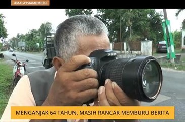 Menganjak usia 64 tahun, masih rancak memburu berita