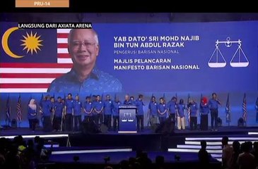 #MalaysiaMemilih: Majlis pelancaran Manifesto Barisan Nasional
