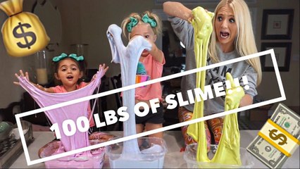 MAKING $200 WORTH OF FLUFFY SLIME WITH 4 YEAR OLDS!! STRETCHIEST SLIME EVER!!