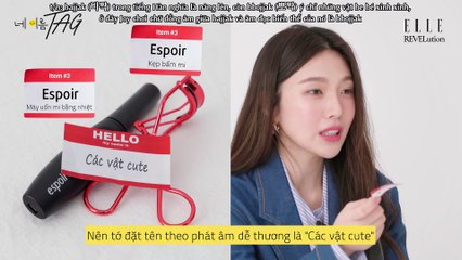 [VIETSUB] 210303 JOY tiết lộ những item mỹ phẩm yêu thích  Your Name TAG  Elle Korea