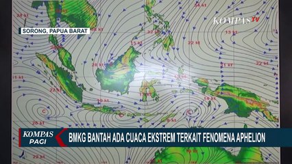 Descargar video: BMKG Bantah Informasi Cuaca Ekstrem Terkait Fenomena Aphelion di Wilayah Sorong