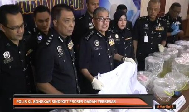 Polis KL bongkar sindiket proses dadah terbesar