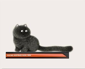 Kucing inspirasi hasil seni