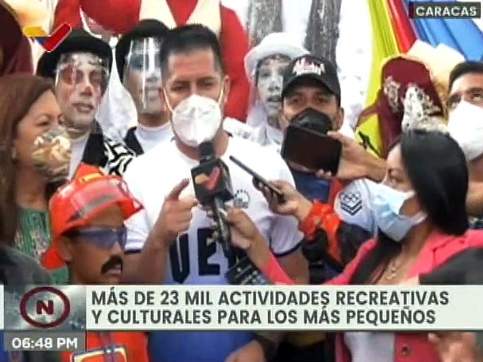 Alcaldía de Caracas organiza actividades recreativas de carnaval en el Paseo Los Próceres