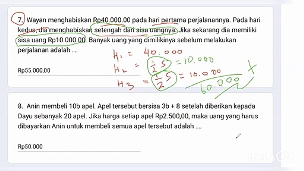 Pembahasan math KSN Bali 2022 No 6-10