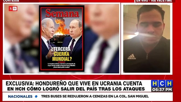 Chef hondureño escapa de la guerra entre Ucrania y Rusia y cuenta su experiencia en zona de guerra en exclusiva para HCH