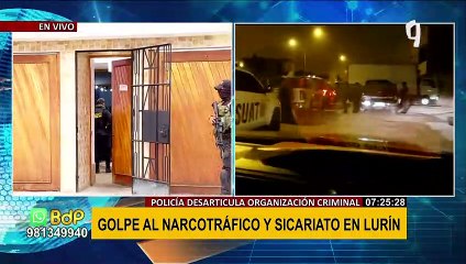 PNP realiza mega operativo contra el narcotráfico y sicariato