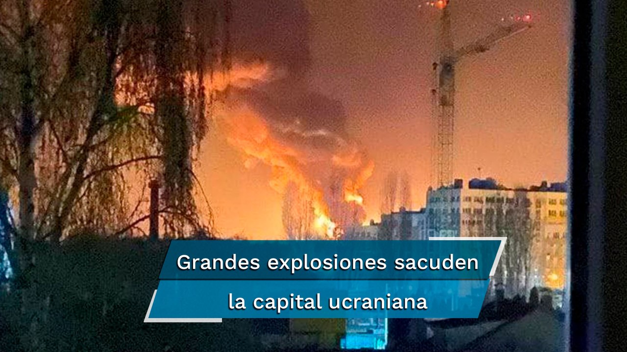 Conflicto Ucrania Rusia. Reportan explosiones masivas cerca de Kiev
