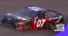 Cole Custer maintains lead in final laps, takes checkered flag