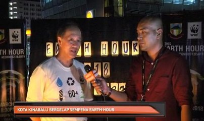 Kota Kinabalu bergelap sempena "Earth Hour"